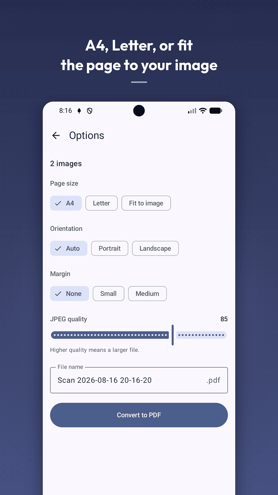 Foldra screenshot