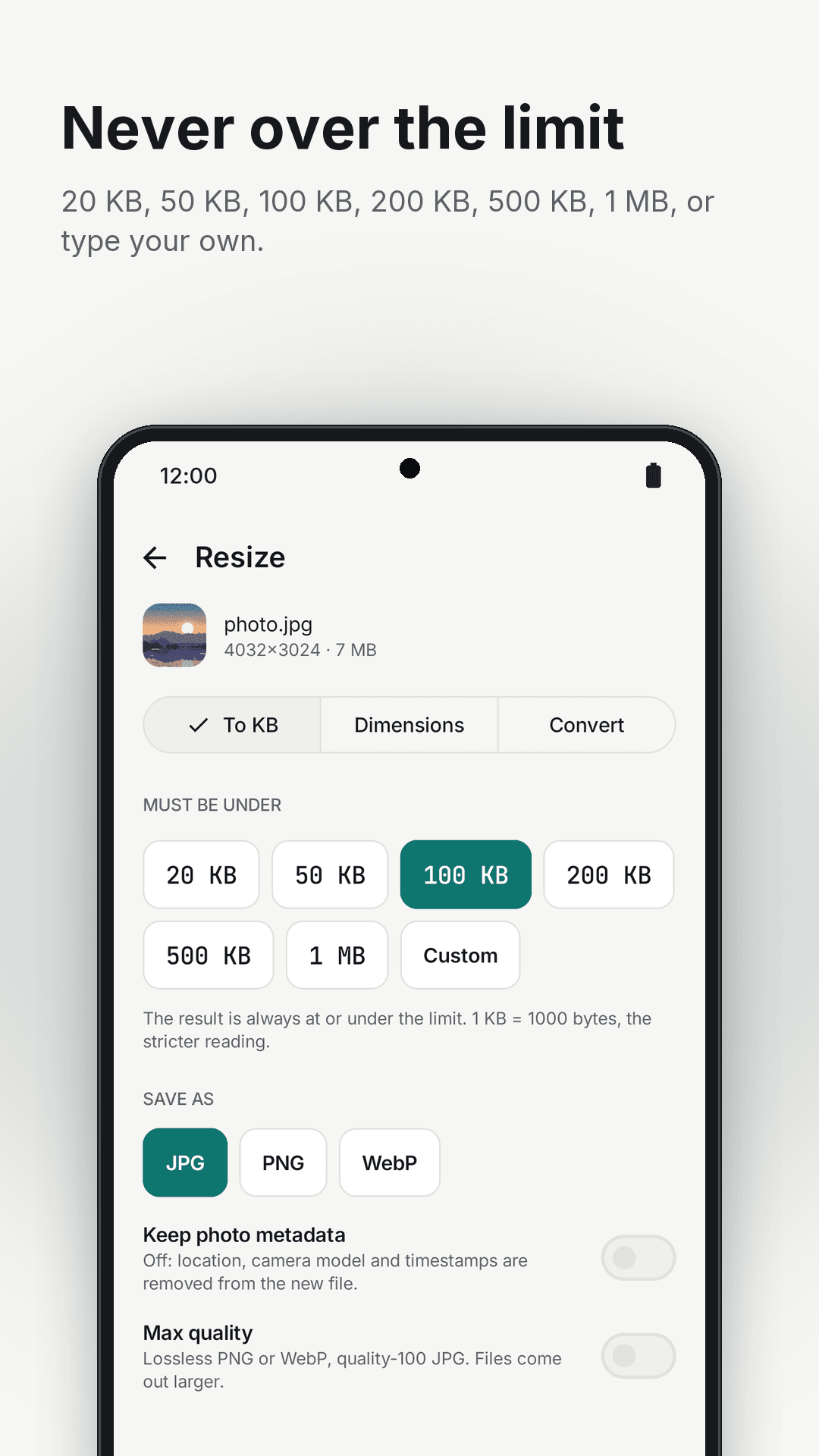 Sizra screenshot